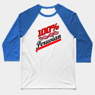 100% Peruvian Heritage DNA Genetics Strand Baseball T-Shirt